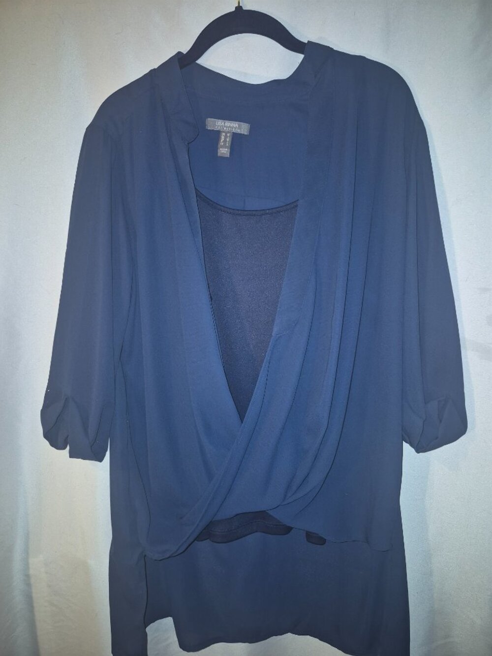 Lisa Rinna Collection Twist Front Top with Tank